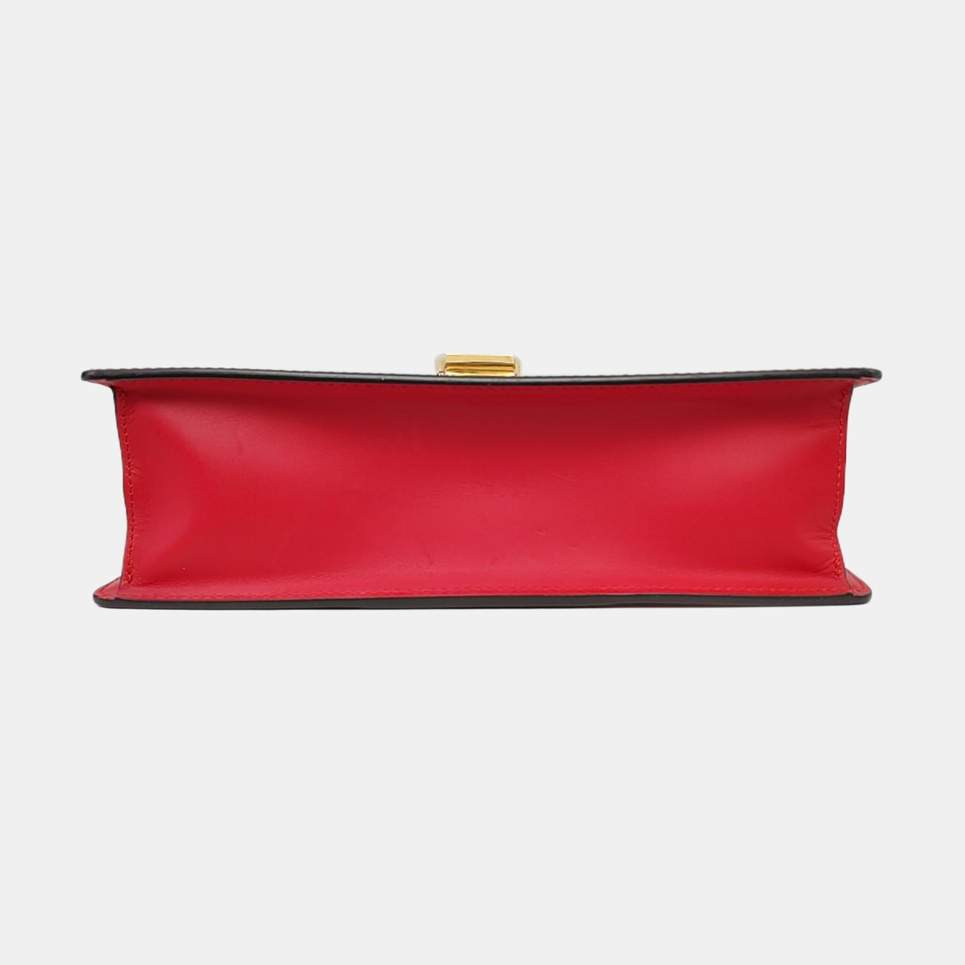 Authenticated pre-owned  Sylvie Small Calfskin Red - Shoulder Bag at Looply