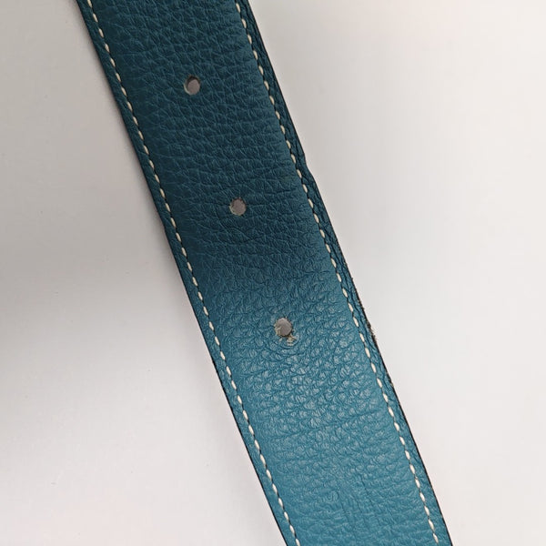 Leather Belt Blue