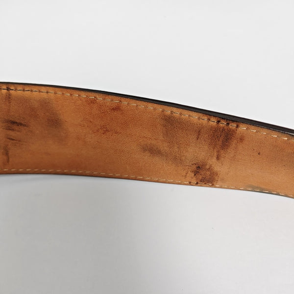 Coated Canvas Belt Brown