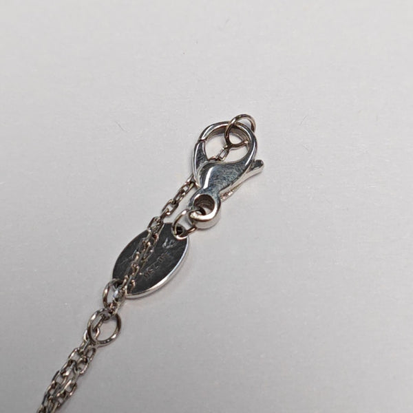 Jeux De Liens 18k White Gold Silver Necklace