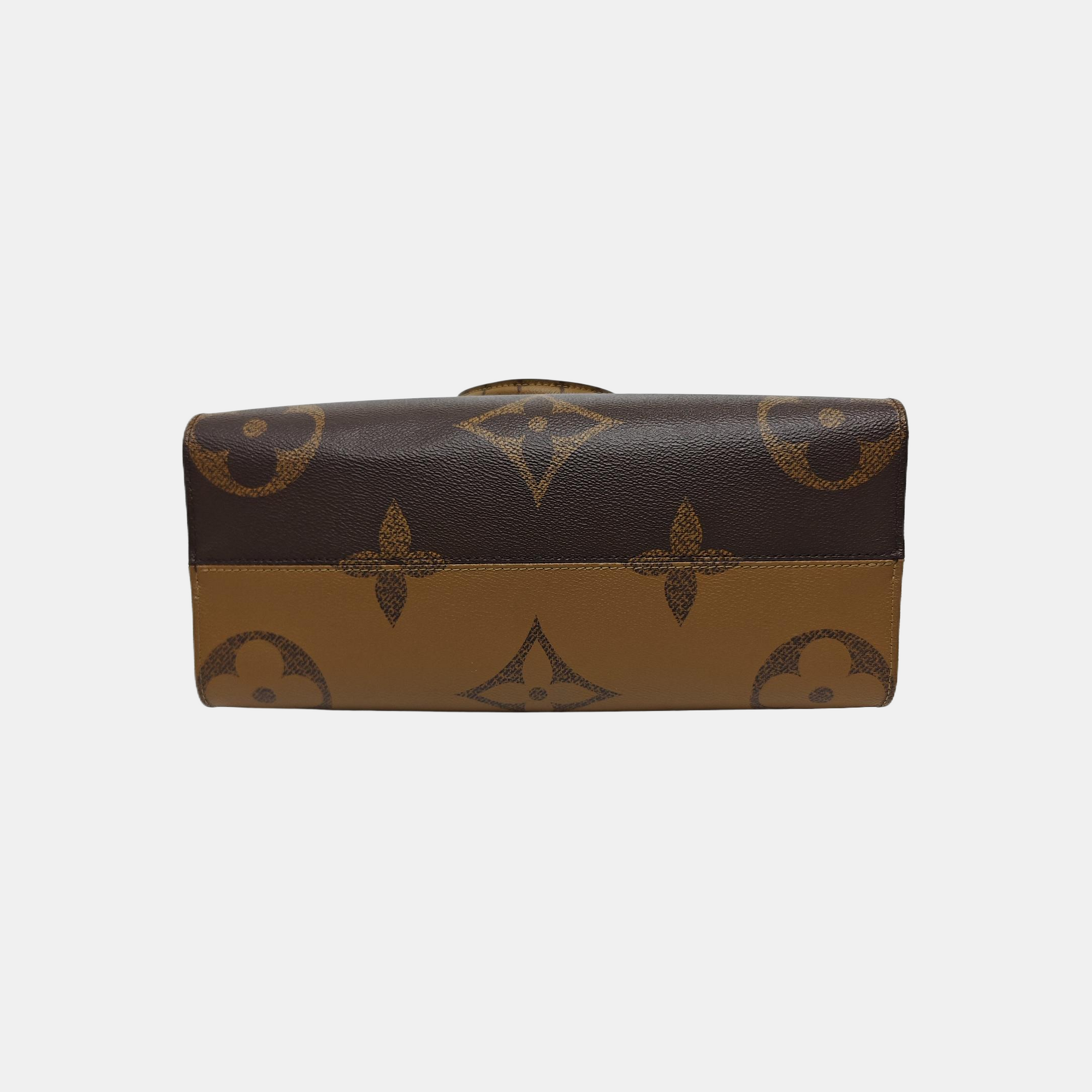 ONTHEGO MM Monogram Coated Canvas Brown