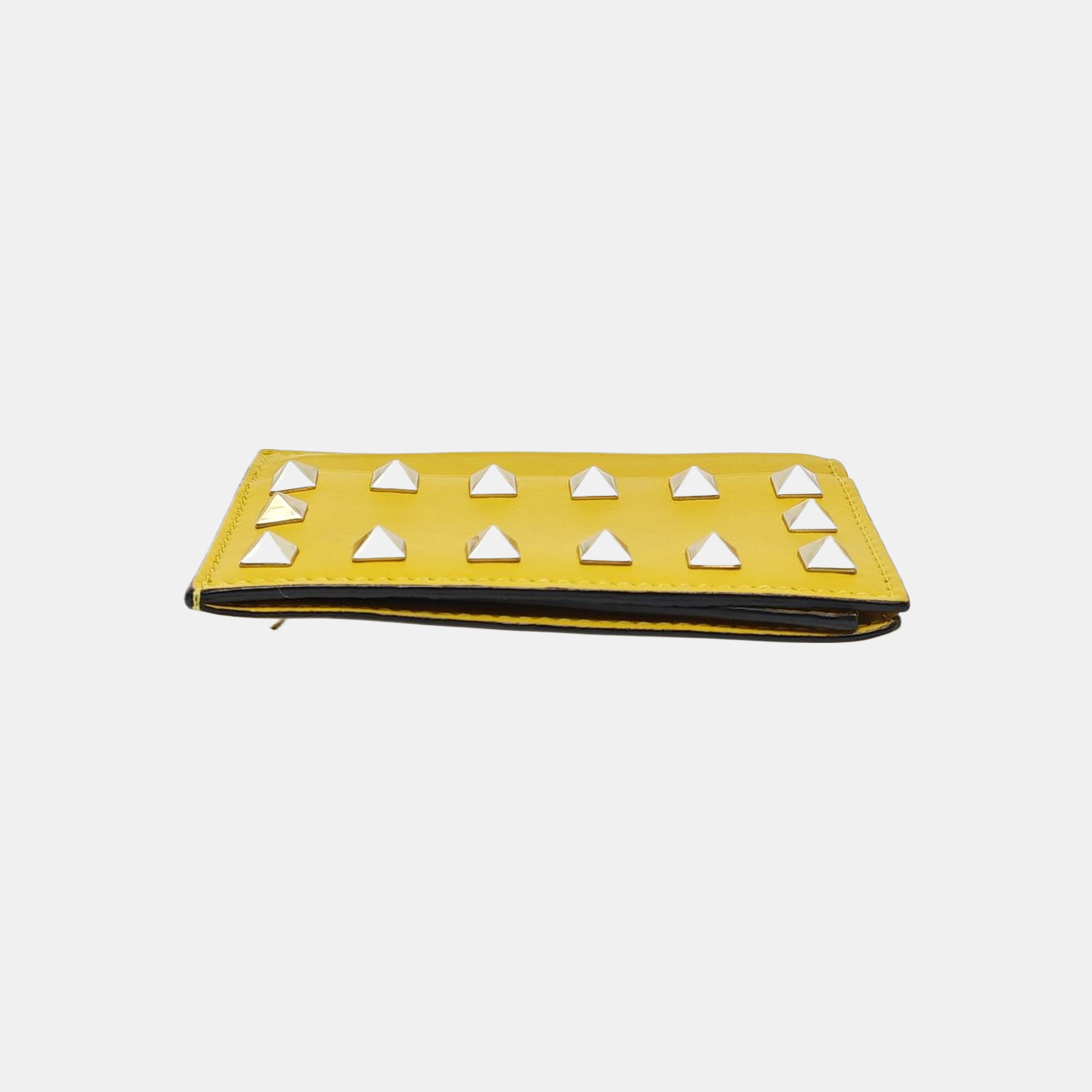 Leather Card Holder Yellow