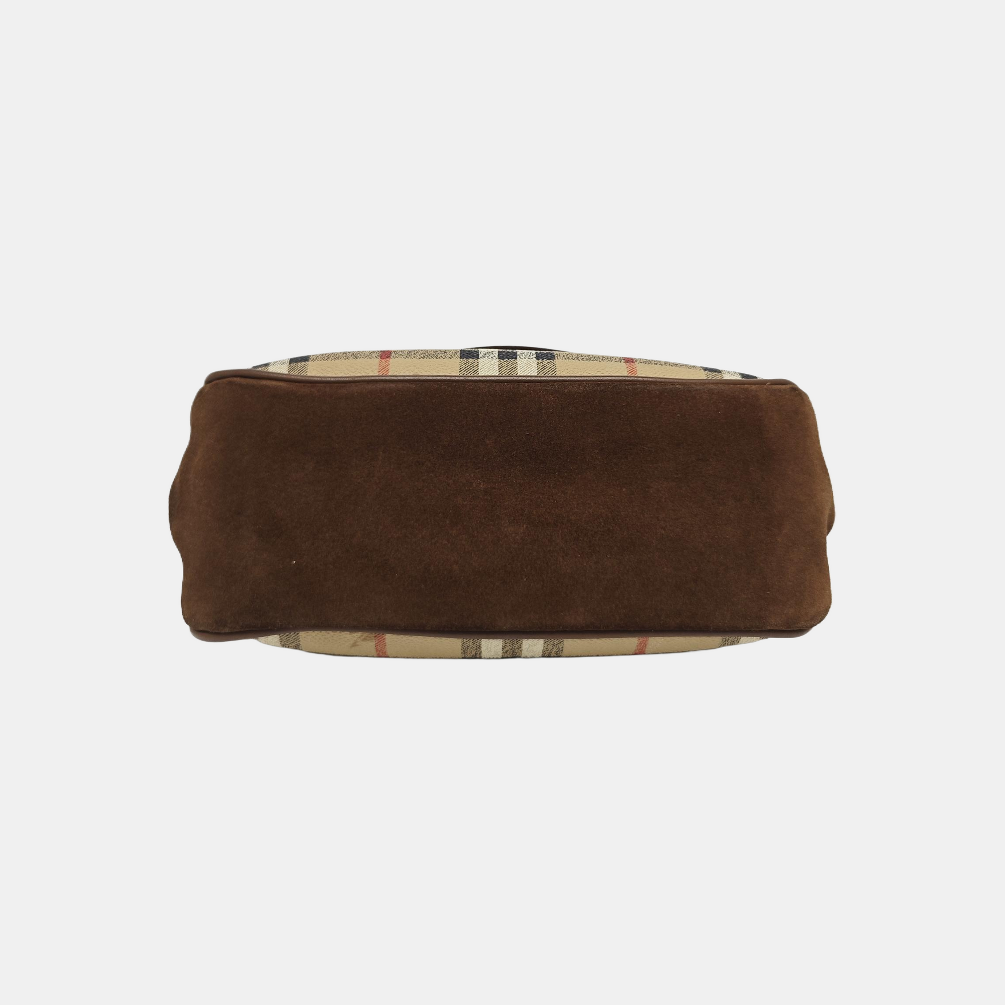 Coated Canvas Shoulder Bag Beige