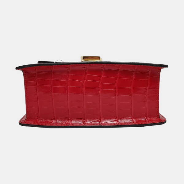 Sylvie Mini Crocodile Red