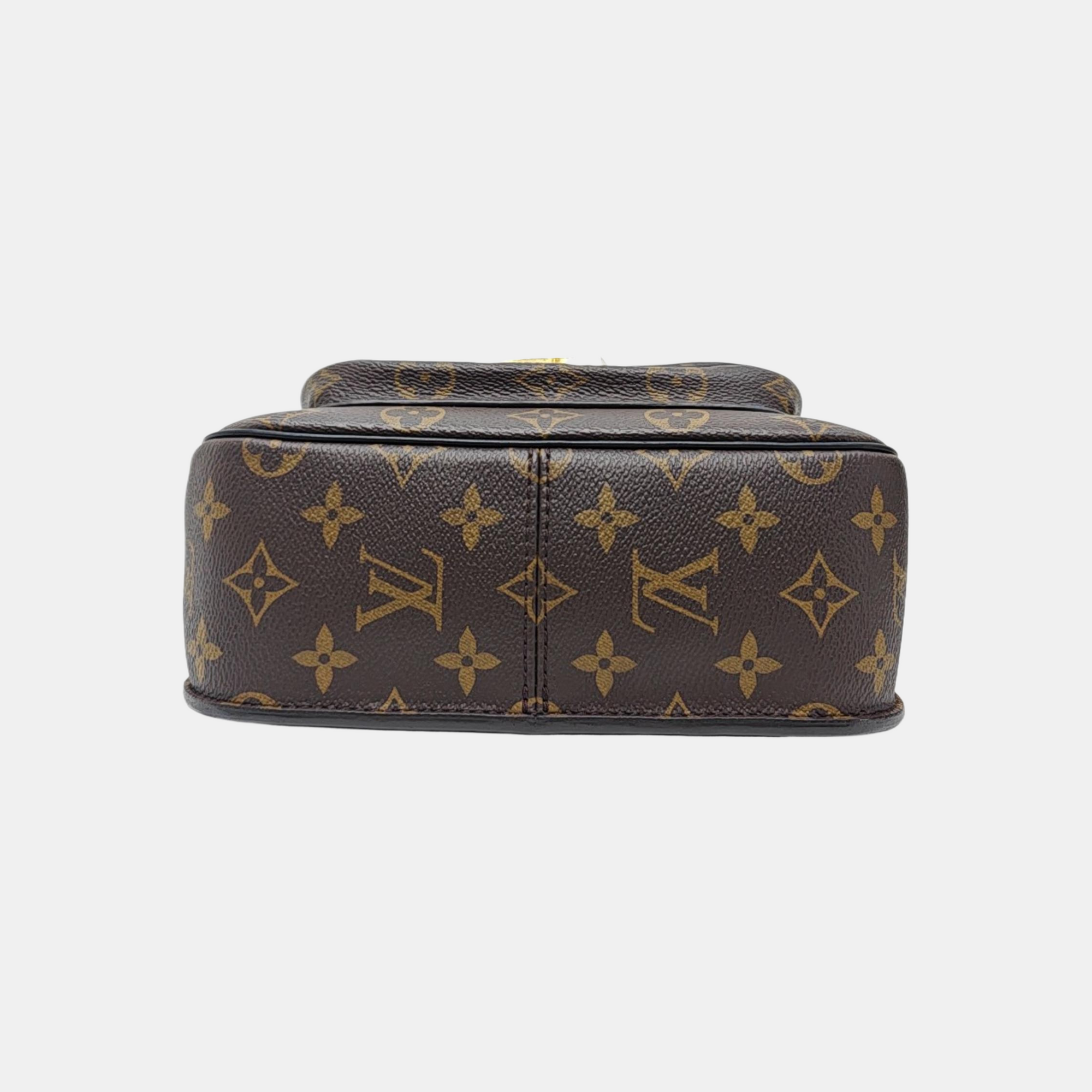 PASSY Monogram Coated Canvas Brown