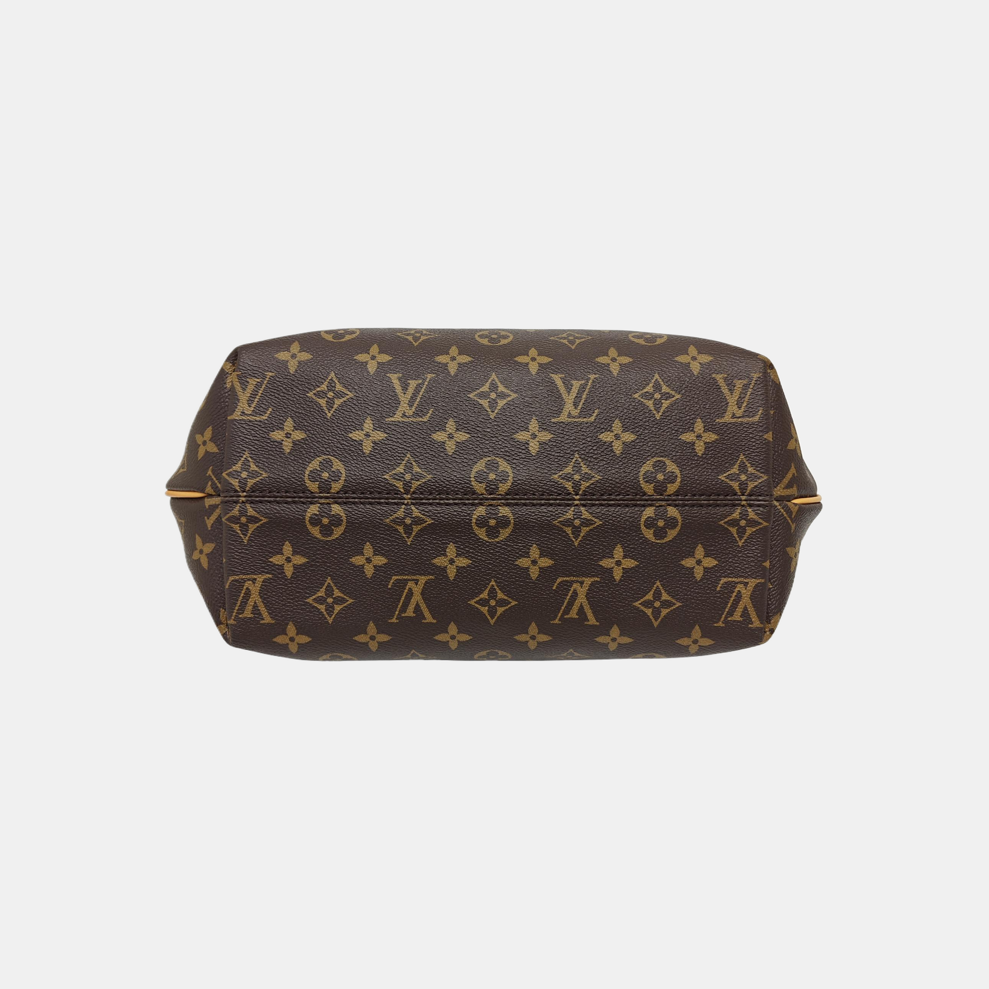 TURENNE MM Monogram Coated Canvas Brown