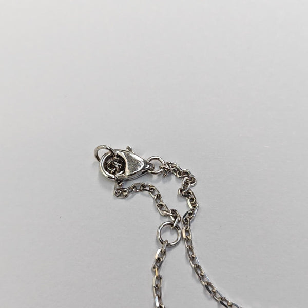 LOVE 18k White Gold Silver Necklace