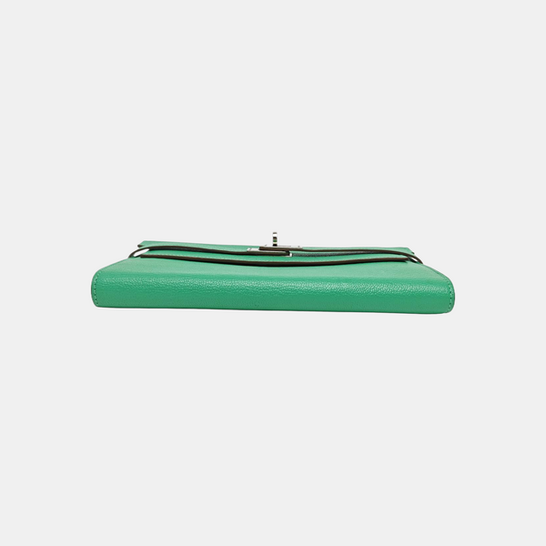 Kelly 20 Lambskin Green Wallet