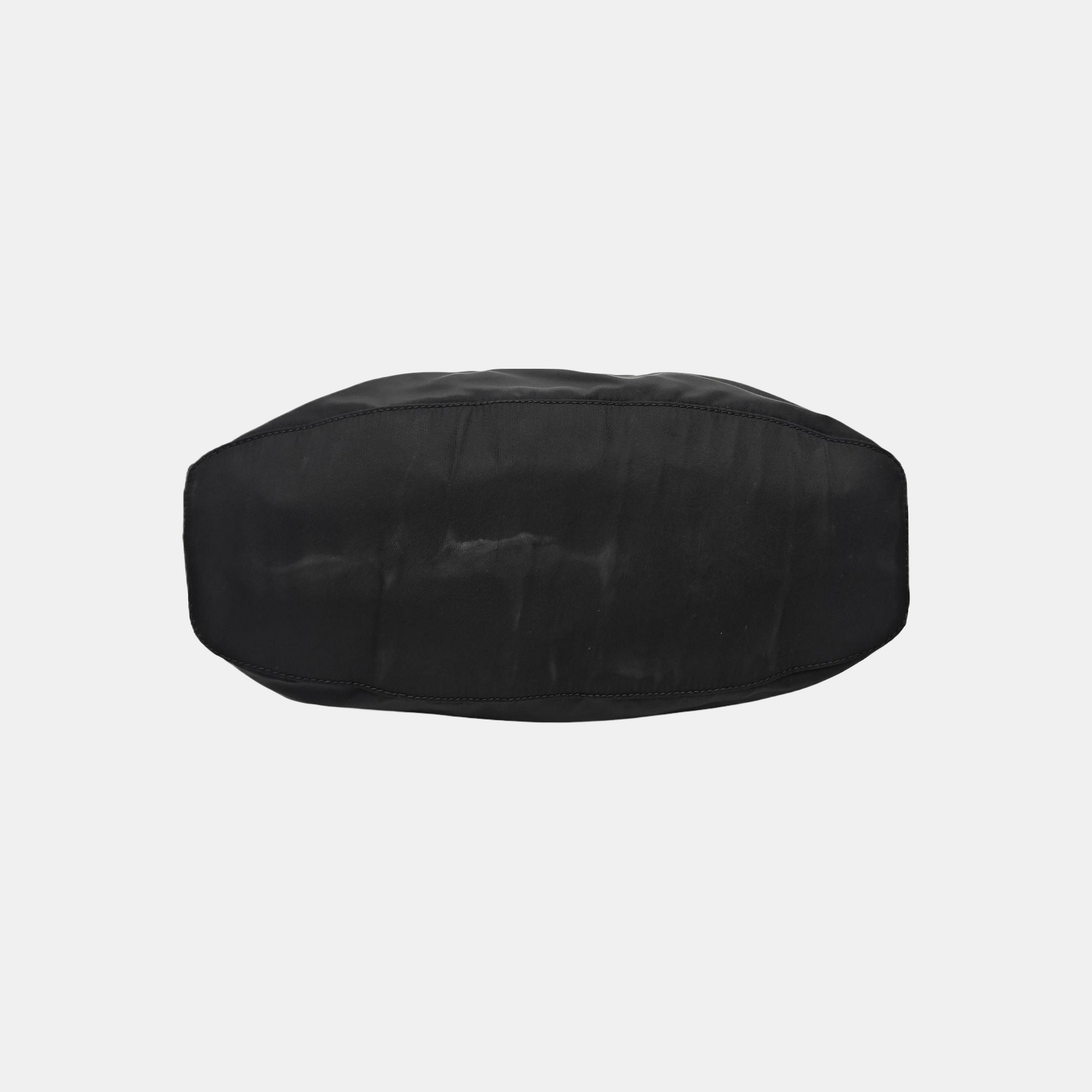 Nylon Top Handle Bag Black