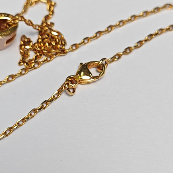 Pop H Metal Rose Gold Necklace