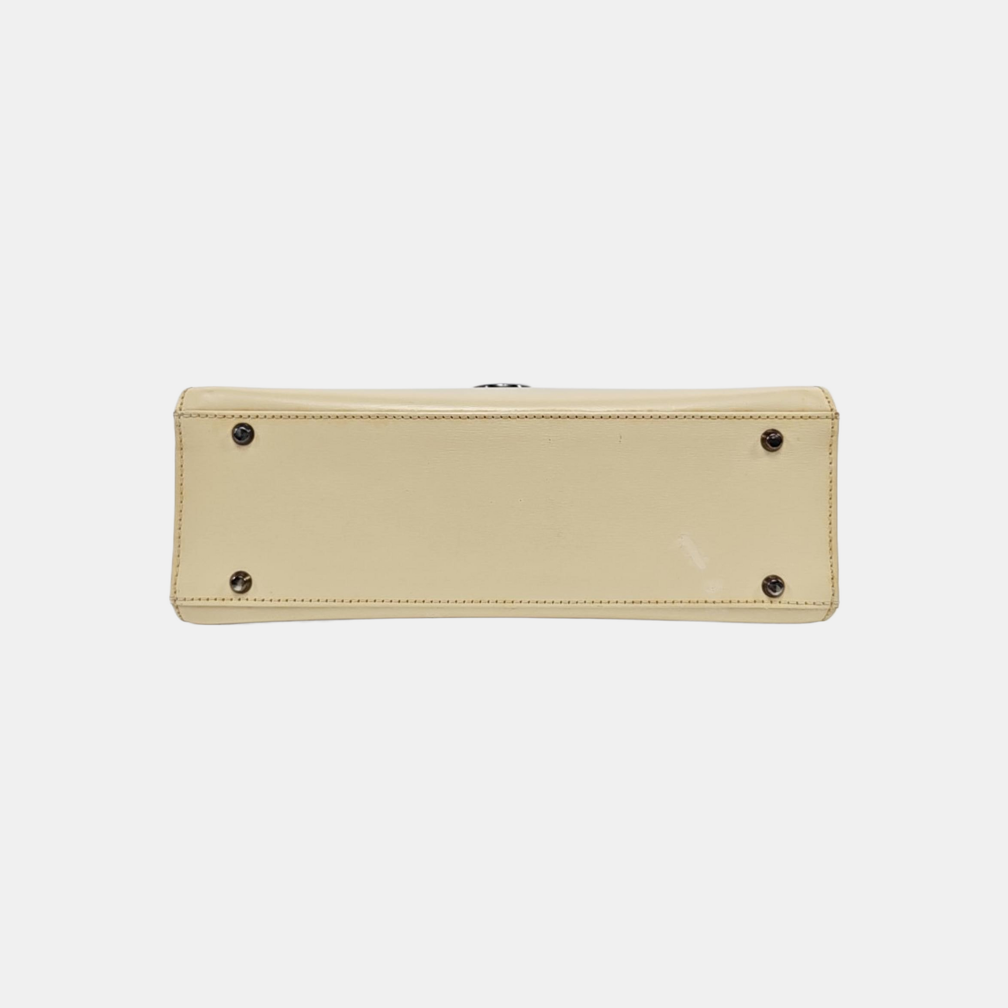 Calfskin Shoulder Bag Beige