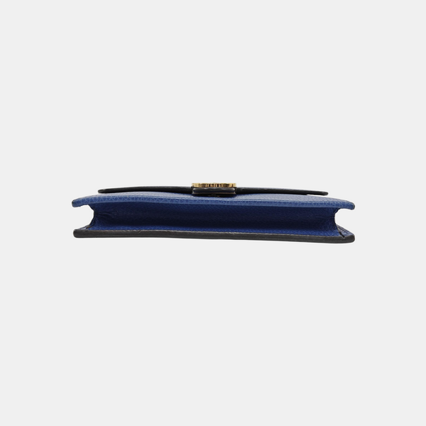Interlocking G Small Calfskin Blue