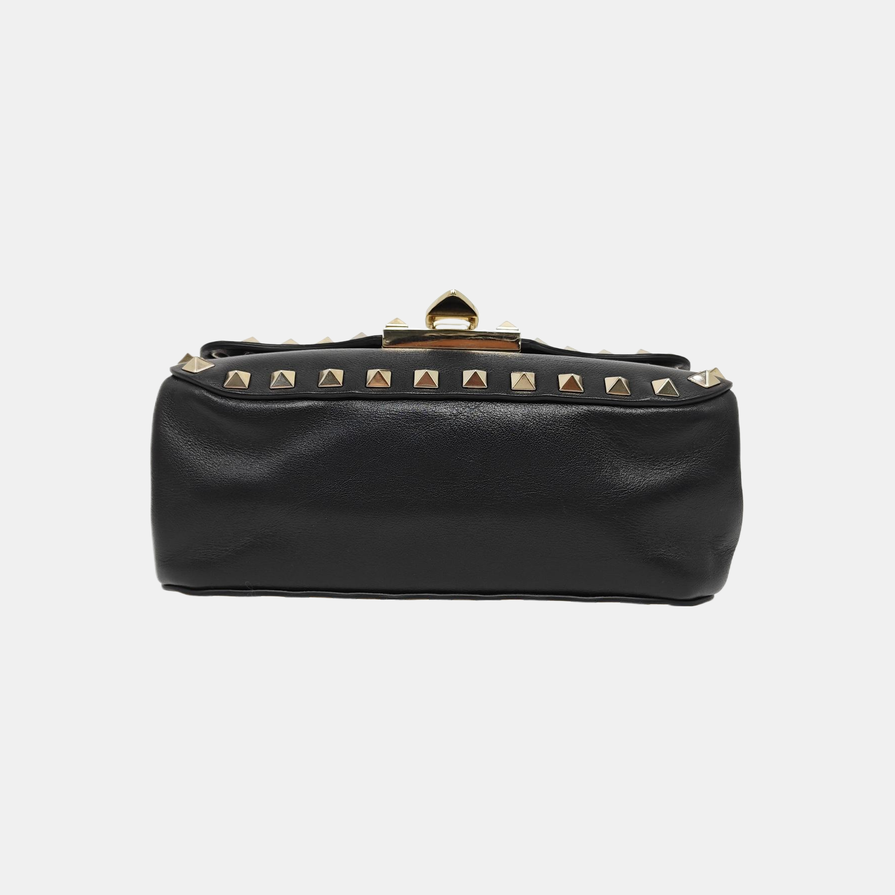 Rockstud Calfskin Black