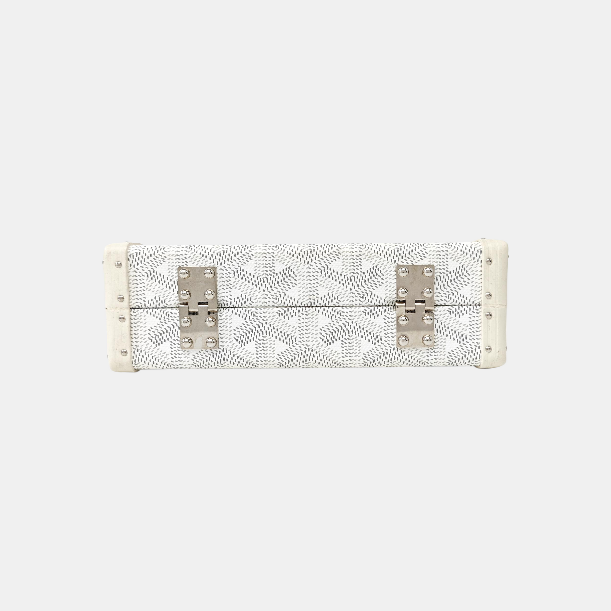 Coated Canvas Shoulder Bag White