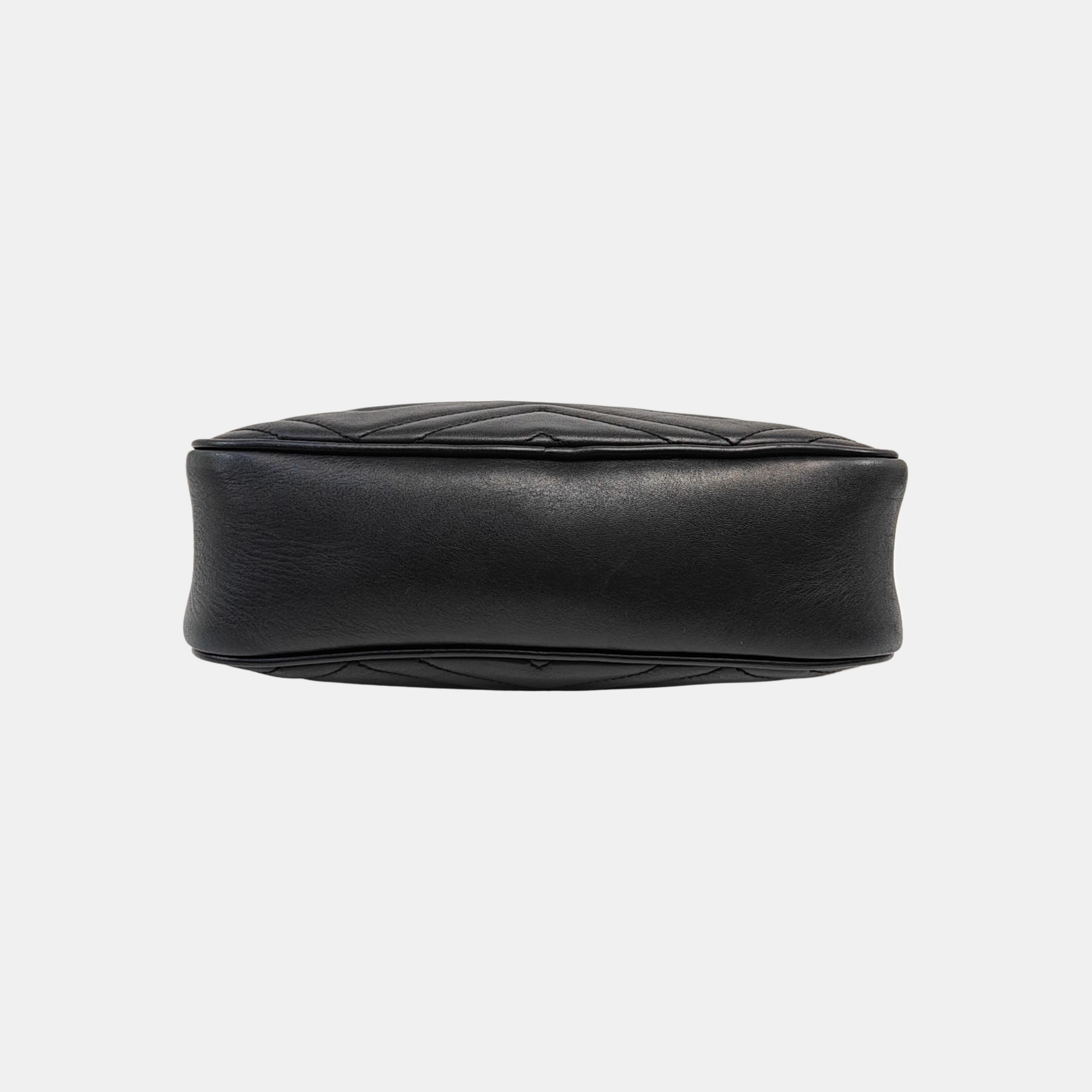 GG Marmont Small Quilted Calfskin Black
