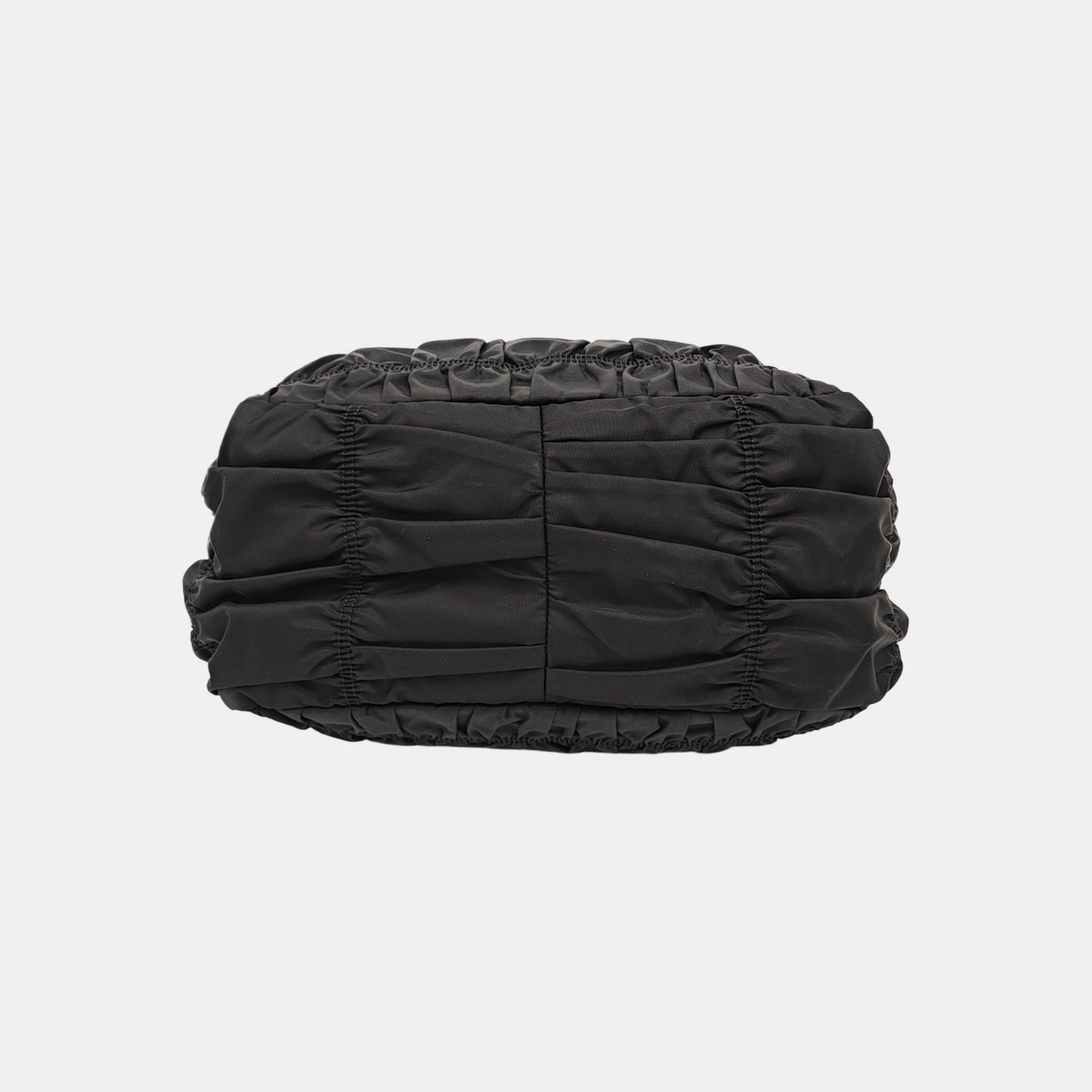 Gaufre Quilted Nylon Black