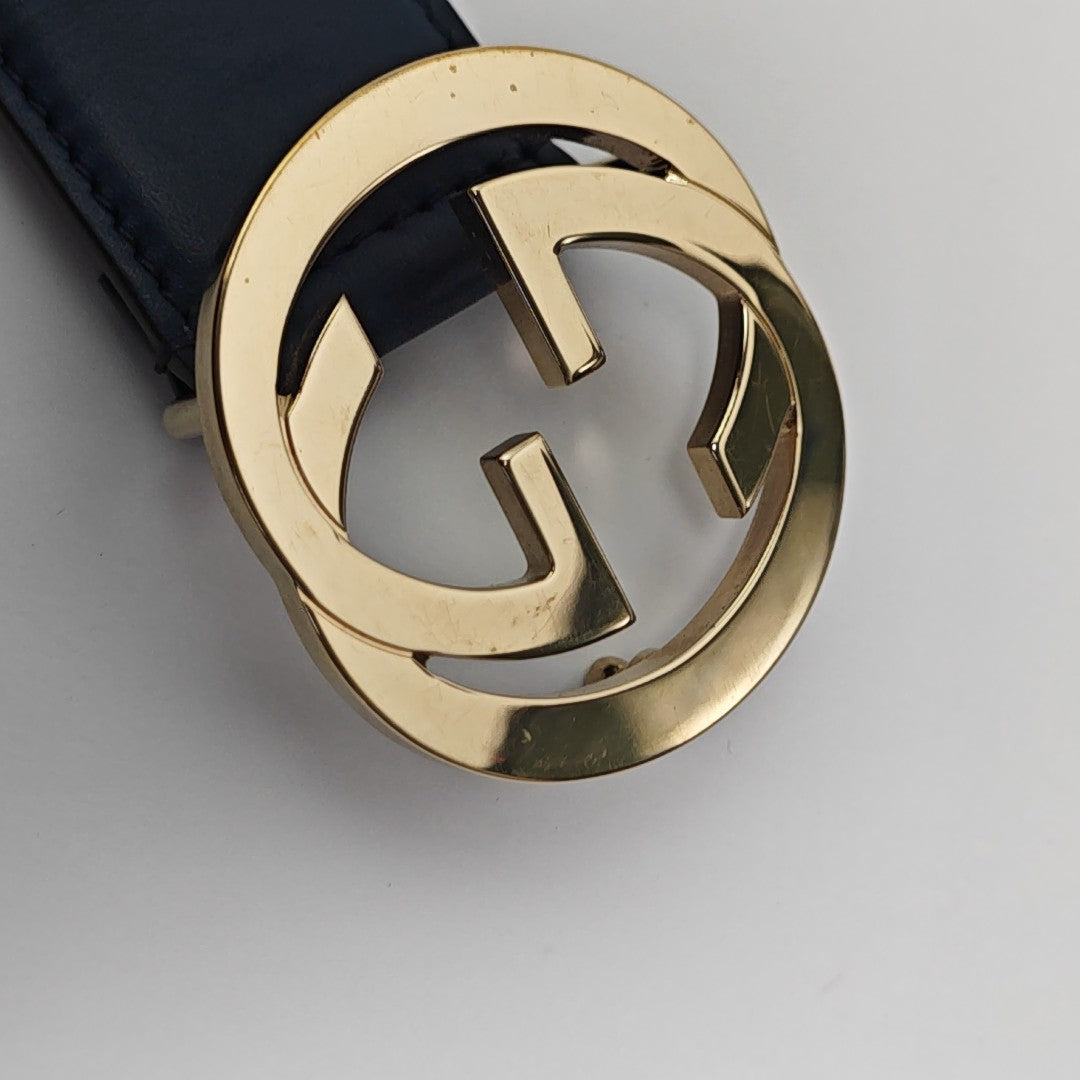 Leather Belt Blue