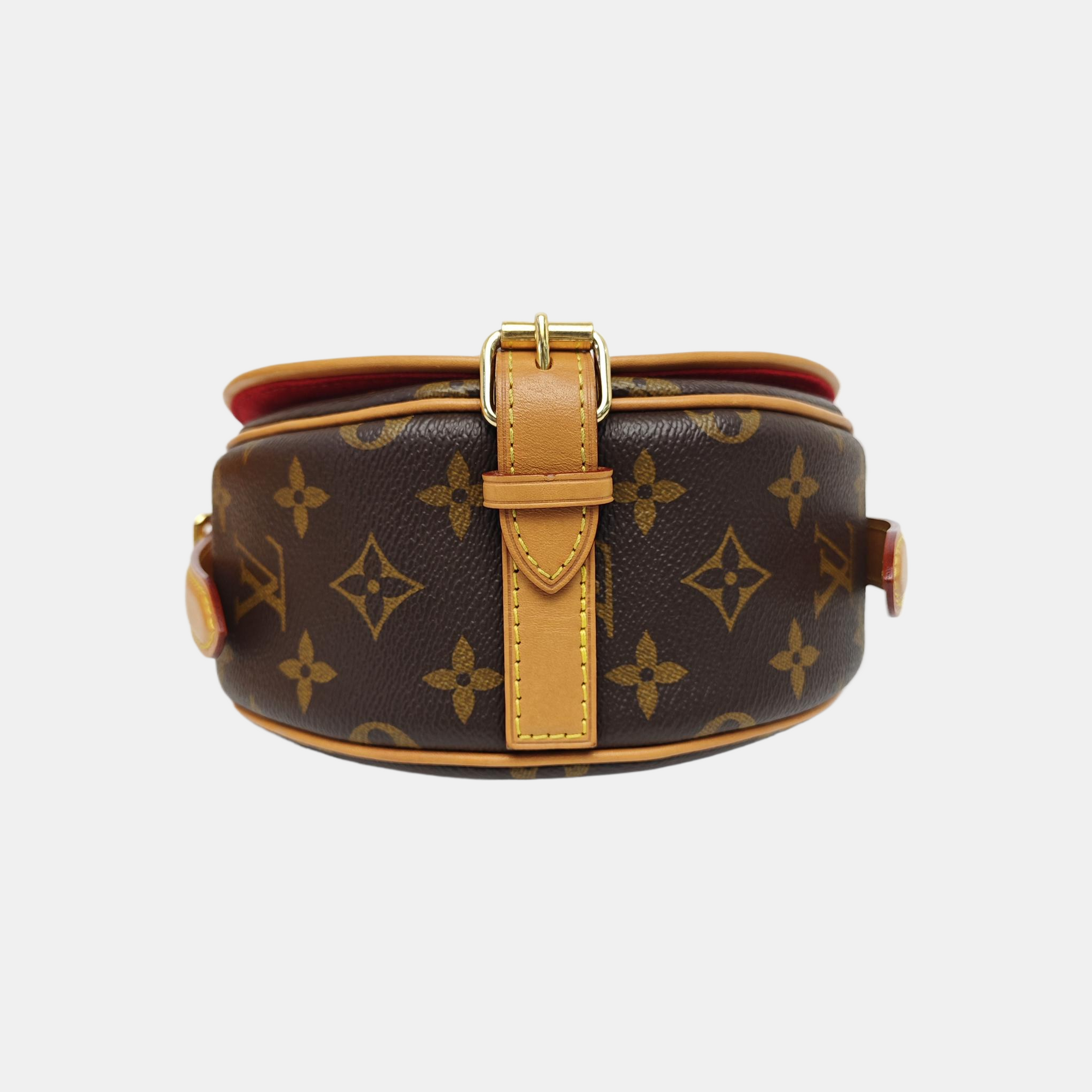 TAMBOURINE Monogram Coated Canvas Brown