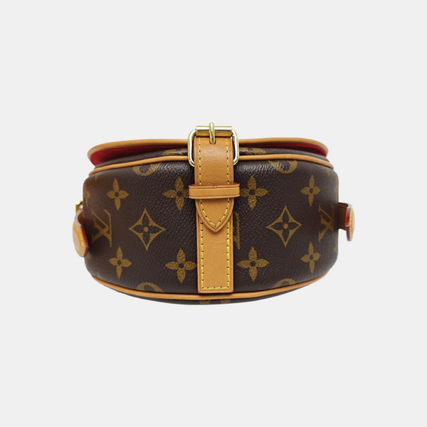 TAMBOURINE Monogram Coated Canvas Brown