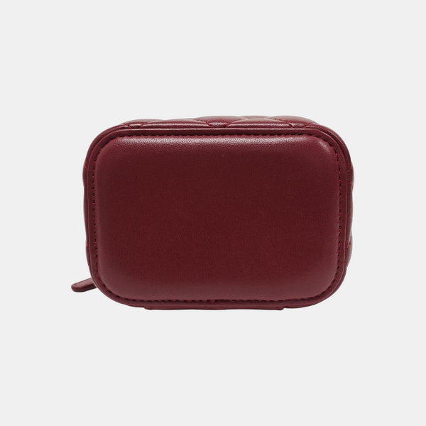 VANITY CASE Mini Quilted Lambskin Red