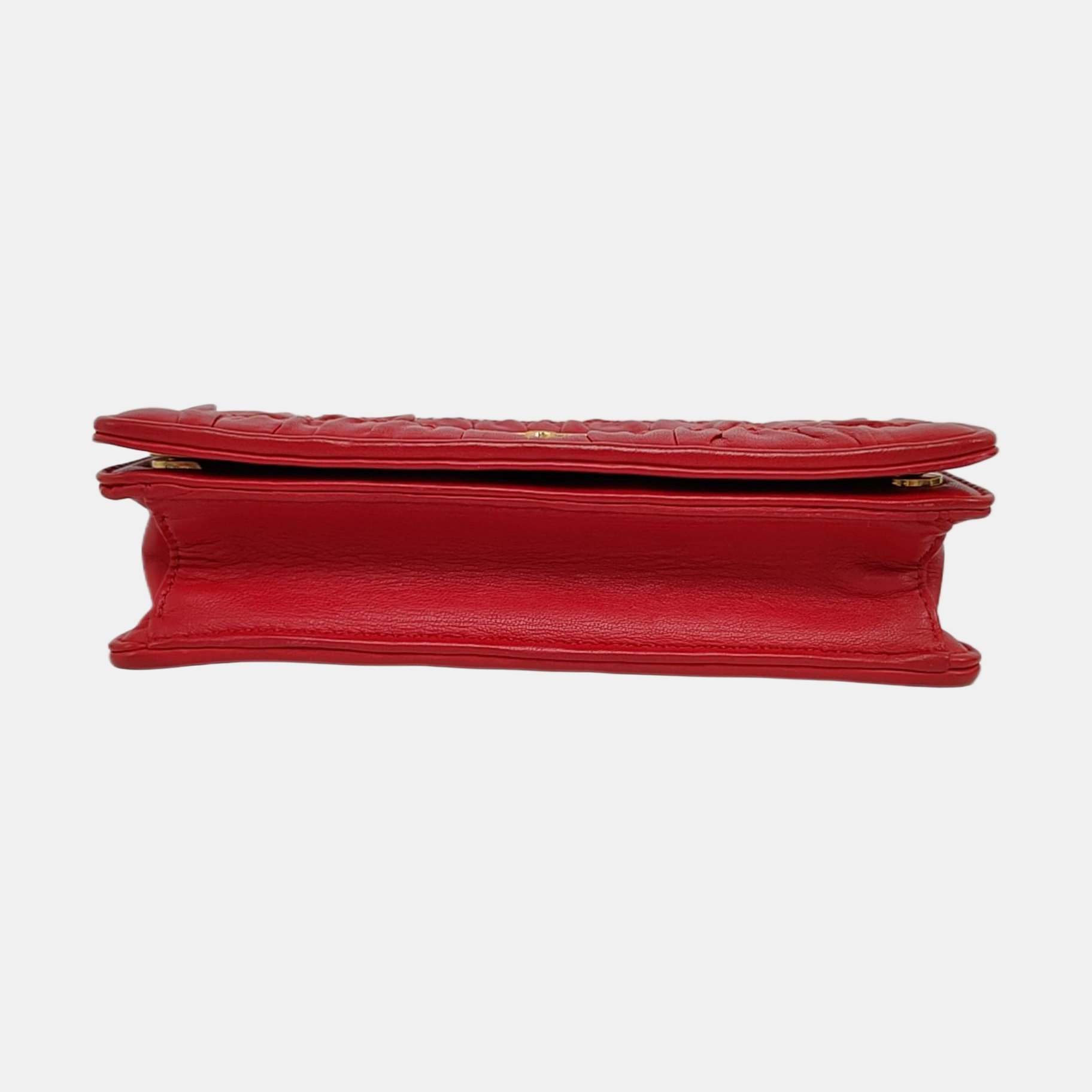 Mini Bag Quilted Lambskin Red