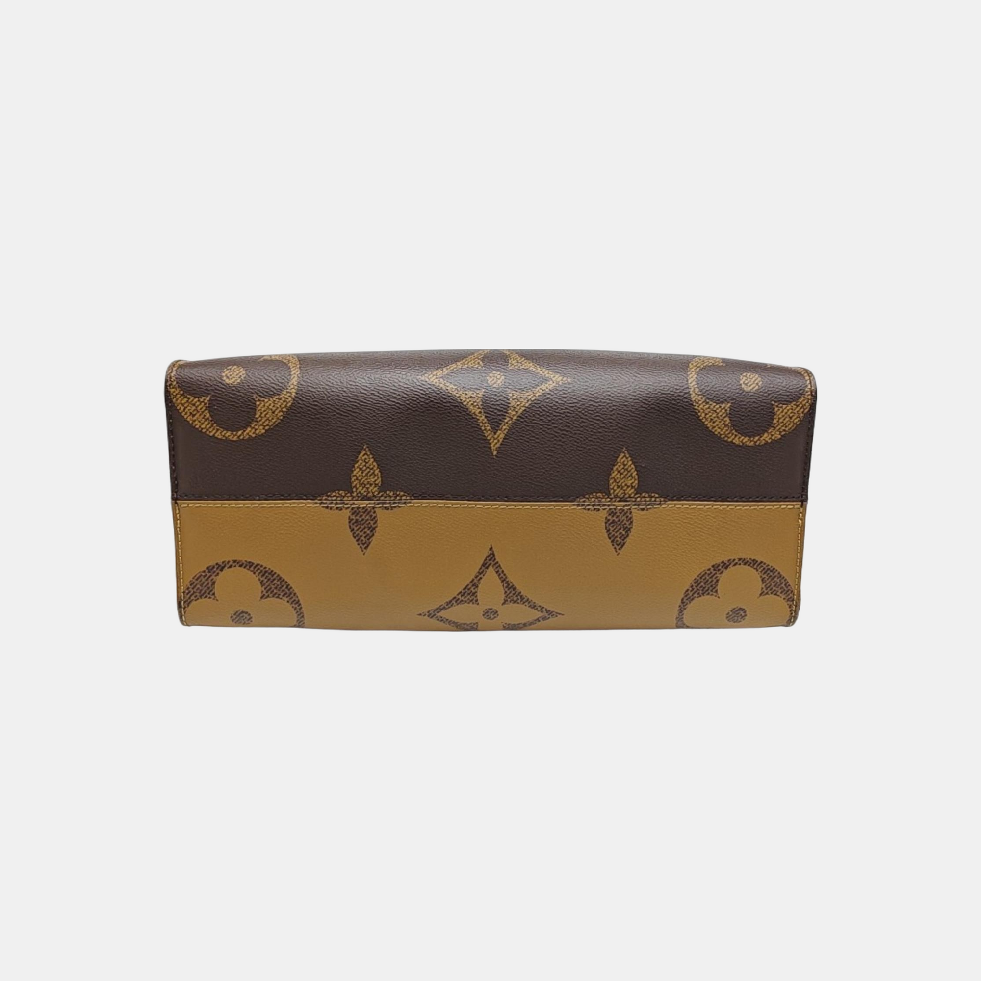 ONTHEGO MM Monogram Coated Canvas Brown