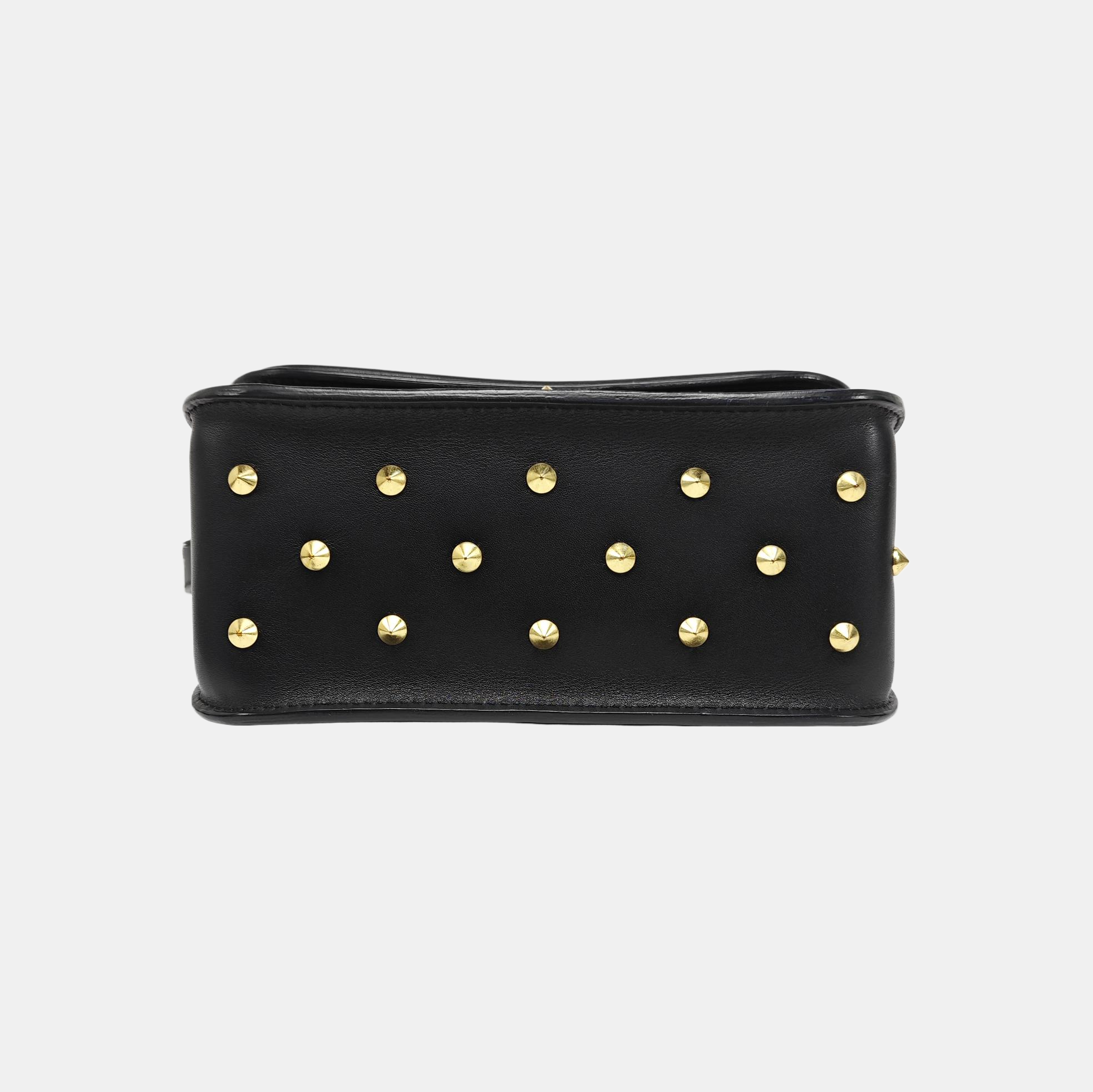 Calfskin Shoulder Bag Black