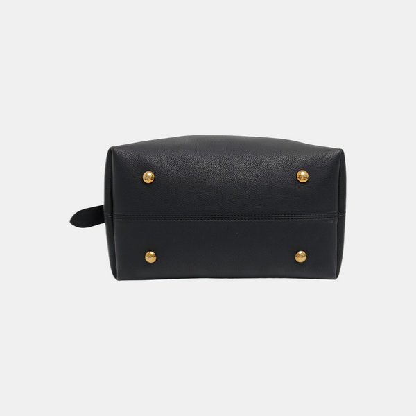 LOW KEY HOBO MM Monogram Calfskin Black