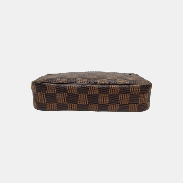 MACAO Damier Ebene Coated Canvas Brown