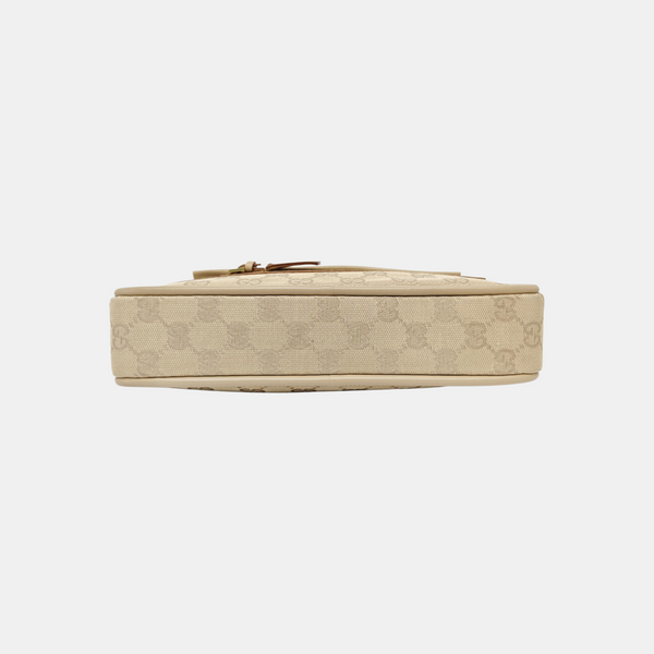 Monogram Canvas Shoulder Bag Beige