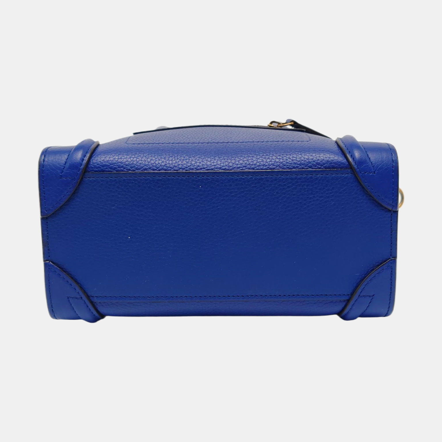 Authenticated pre-owned  LUGGAGE Nano Calfskin Blue - Tote Bag at Looply