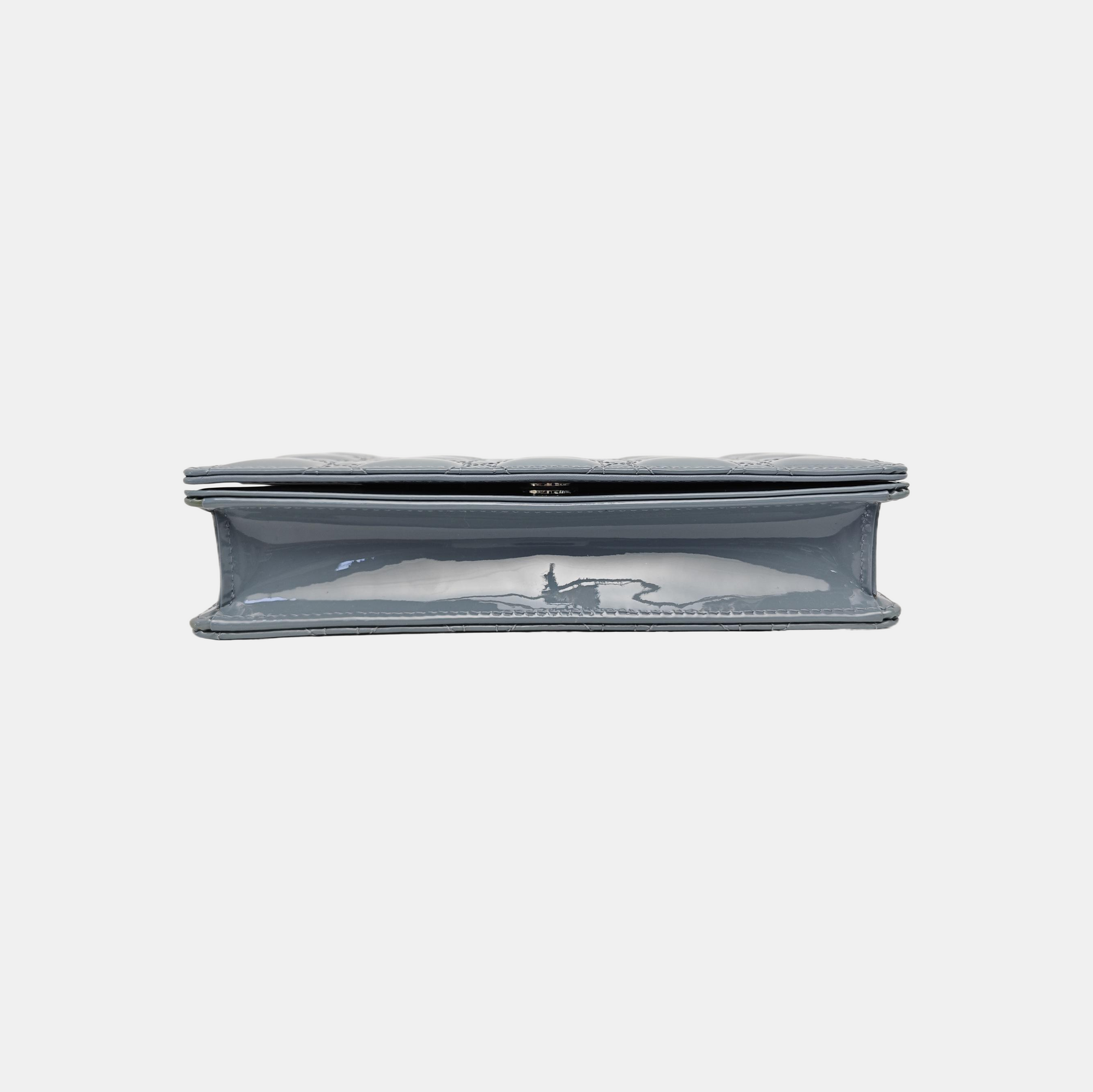 Lady Dior Small Cannage Calfskin Blue