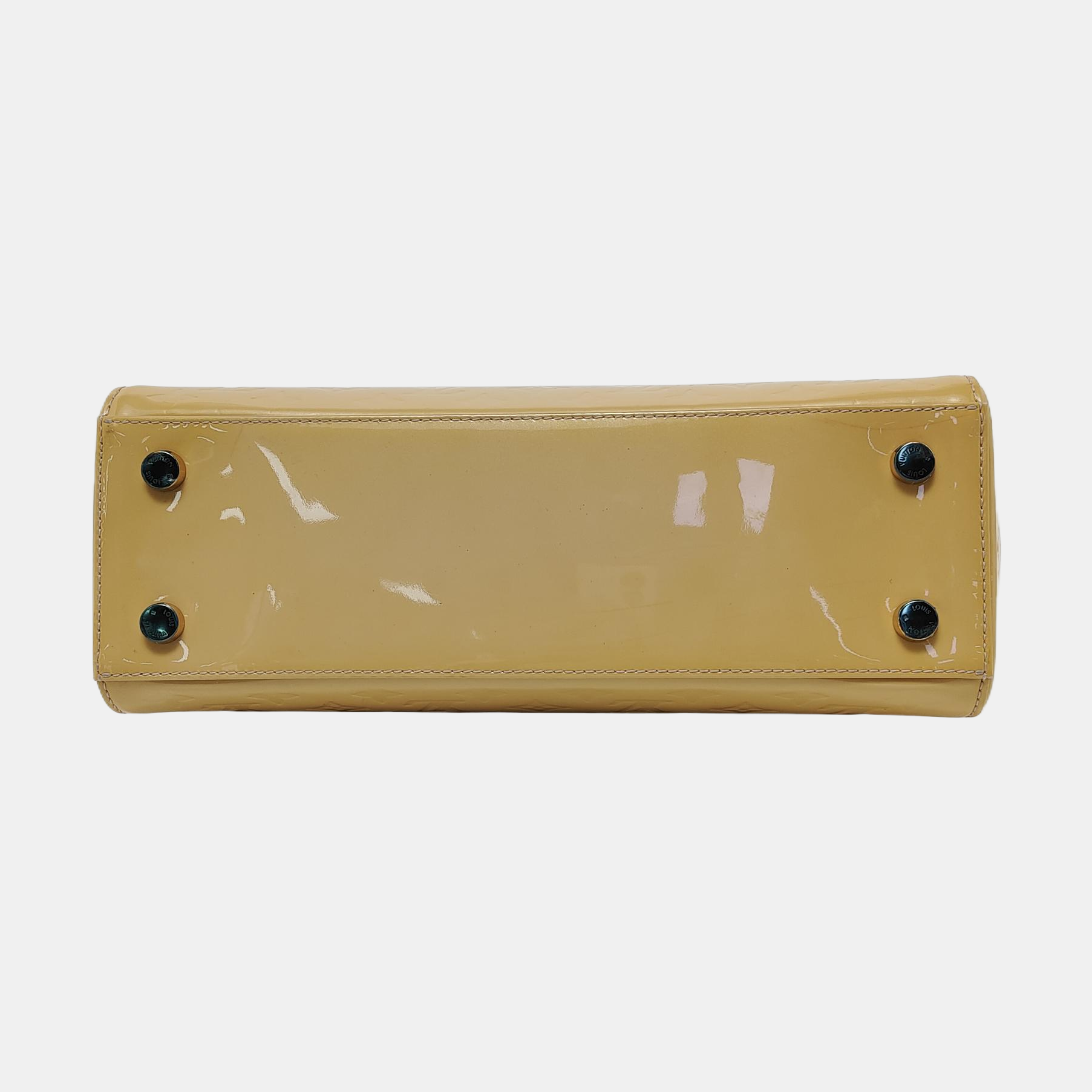BREA MM Monogram Patent Leather Yellow