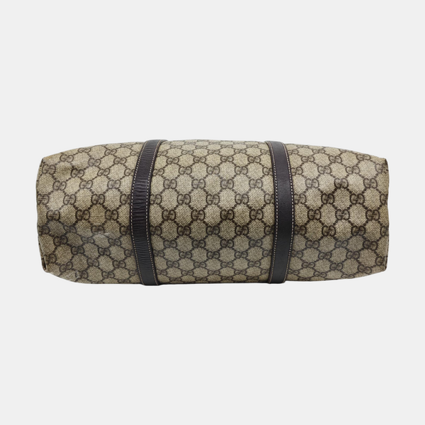 Monogram Coated Canvas Tote Bag Beige