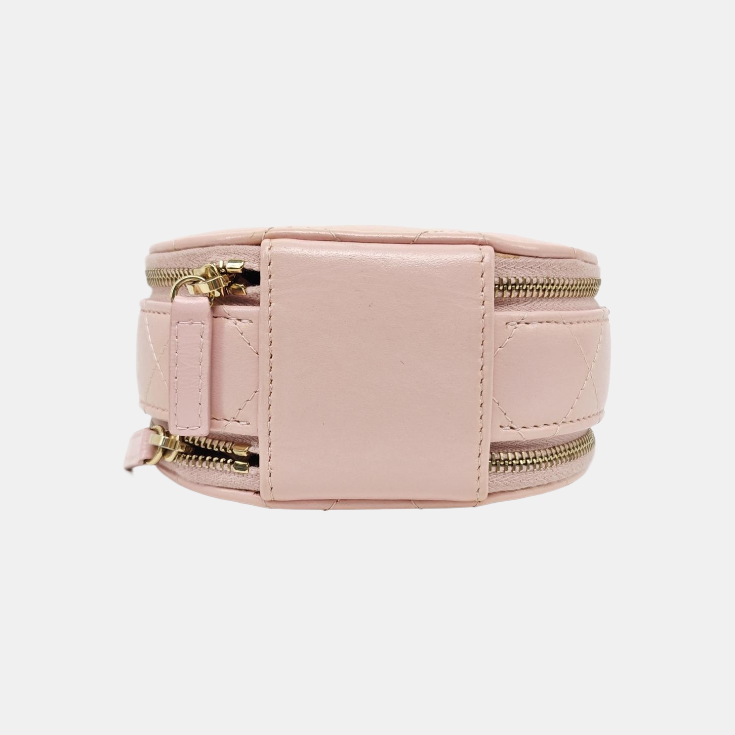 ROUND Quilted Lambskin Pink