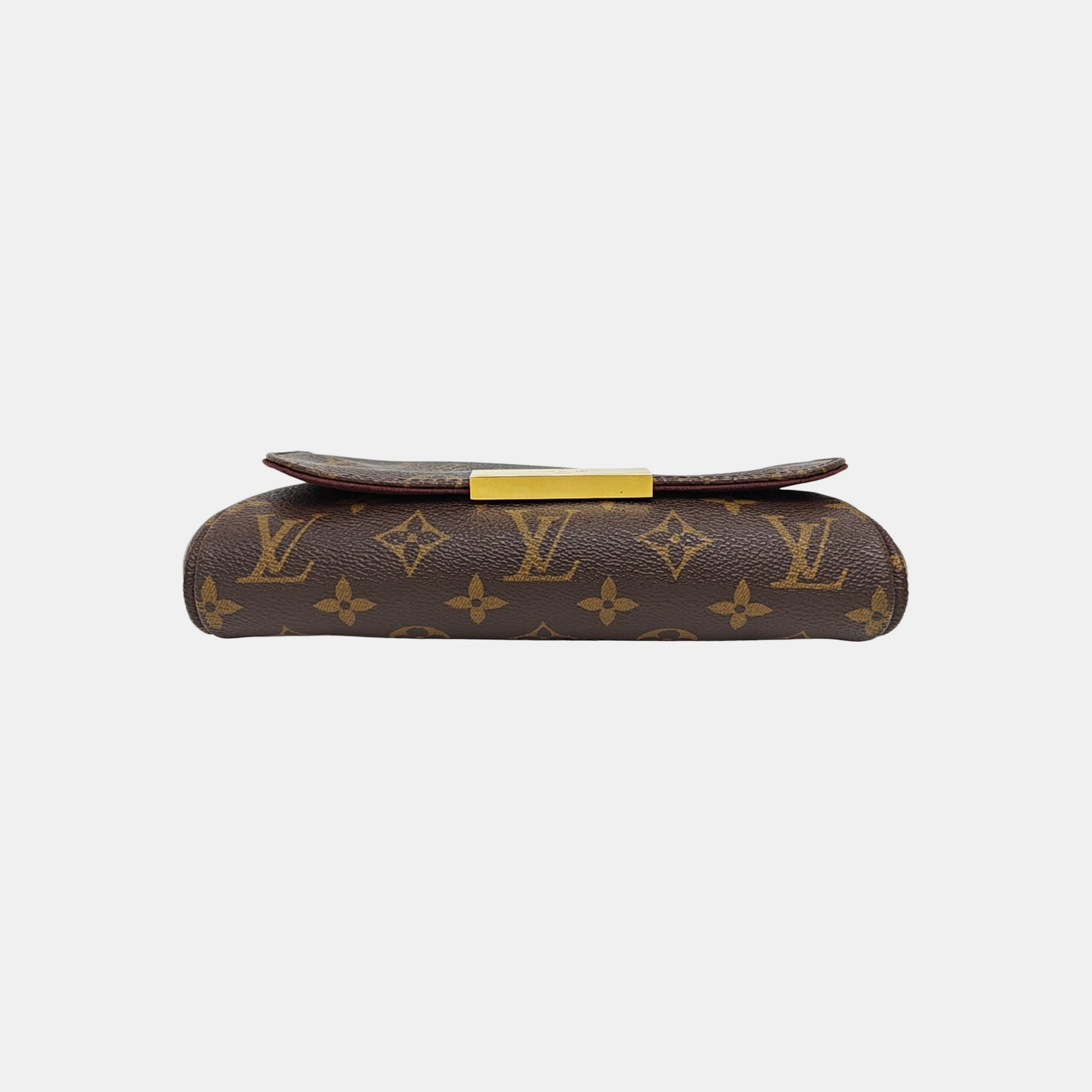 FAVORITE PM Monogram Coated Canvas Brown
