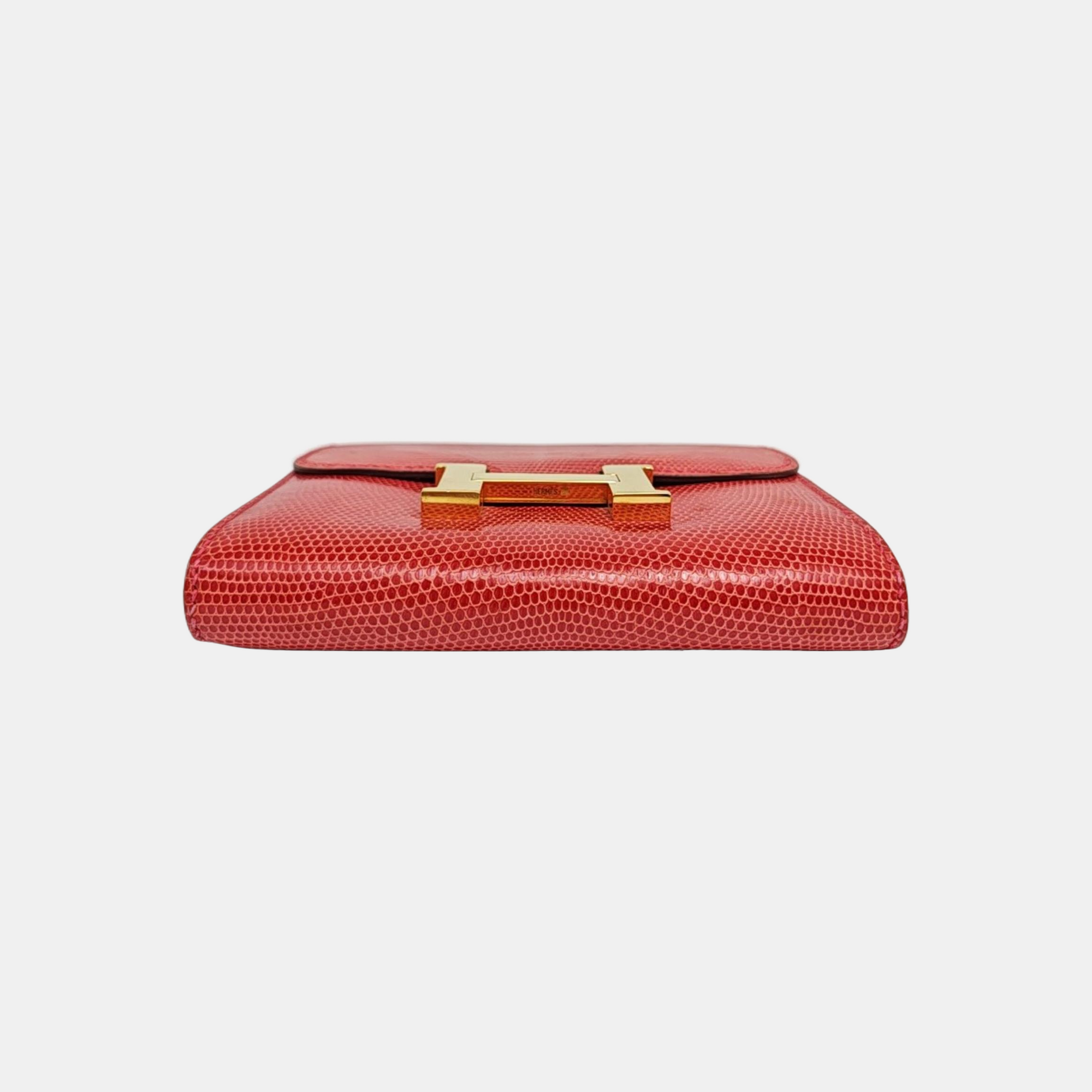 Constance Lizard Red Wallet