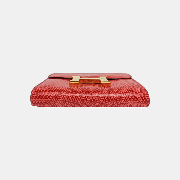 Constance Lizard Red Wallet