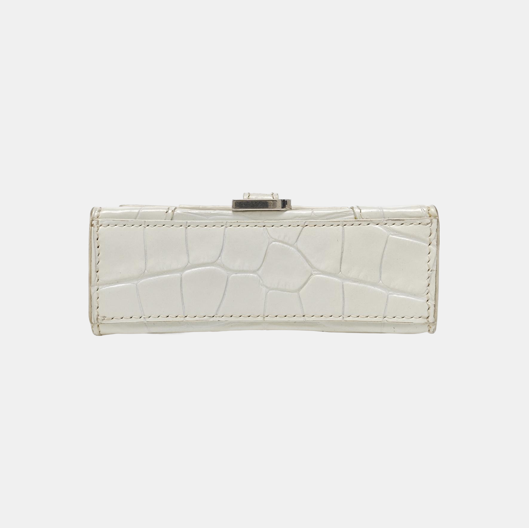 Hourglass Mini Calfskin White