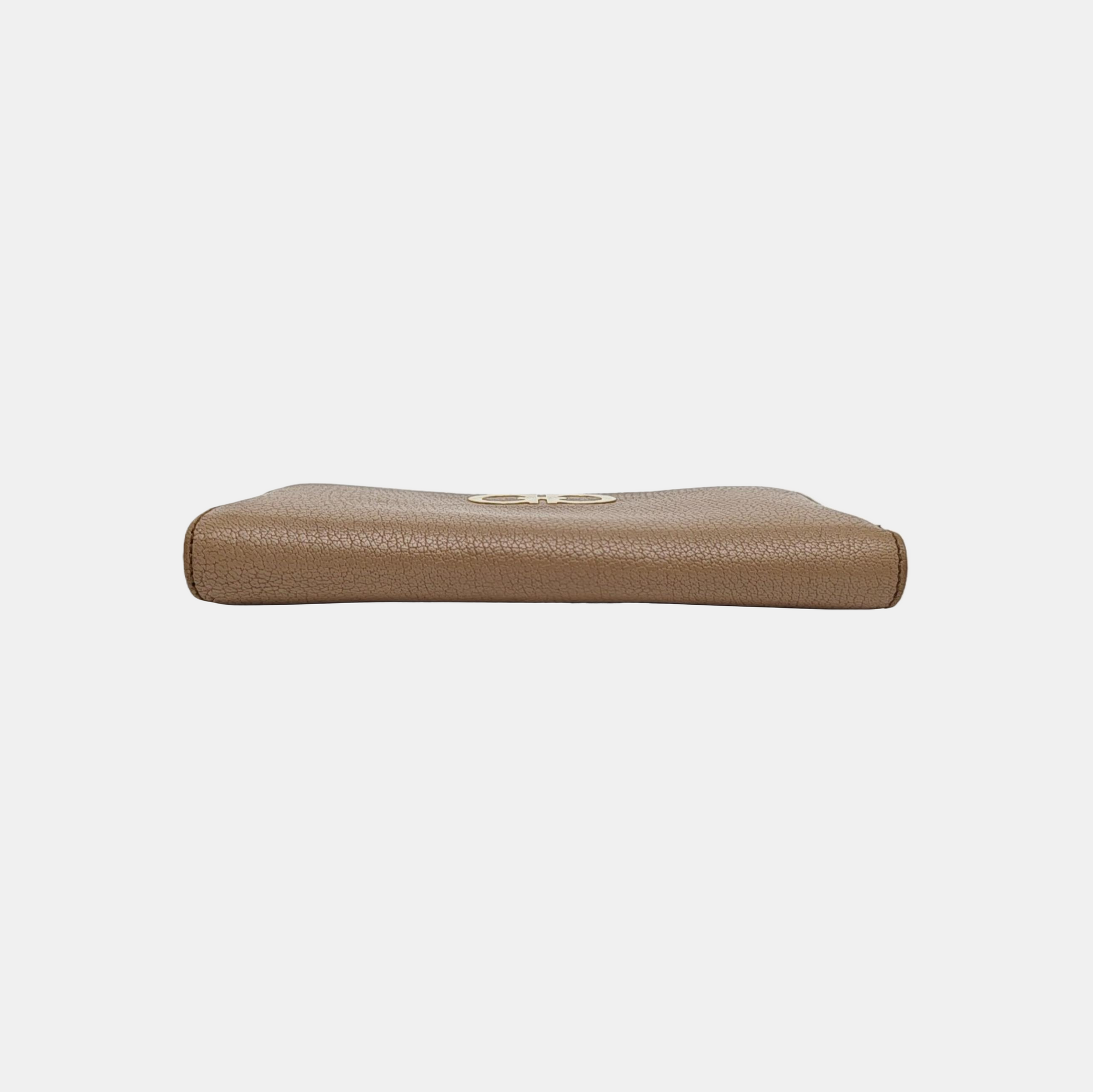 Gancini Calfskin Gray Wallet