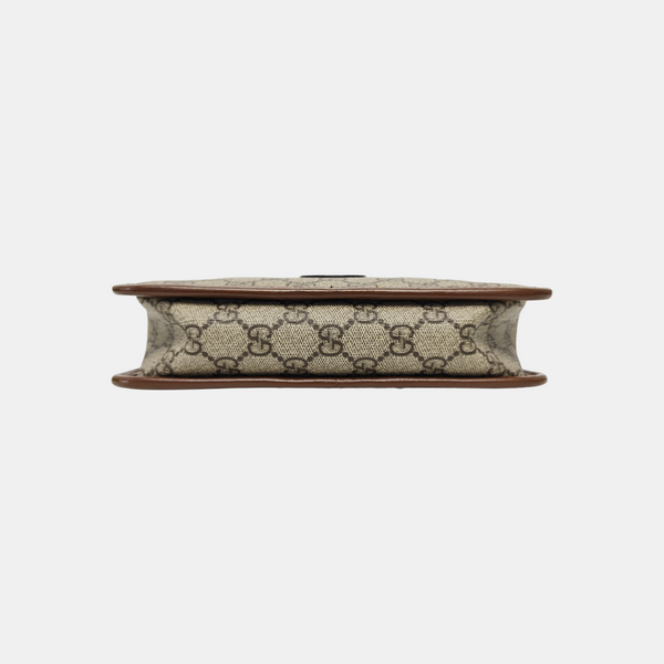 GG Supreme Mini Monogram Coated Canvas Beige