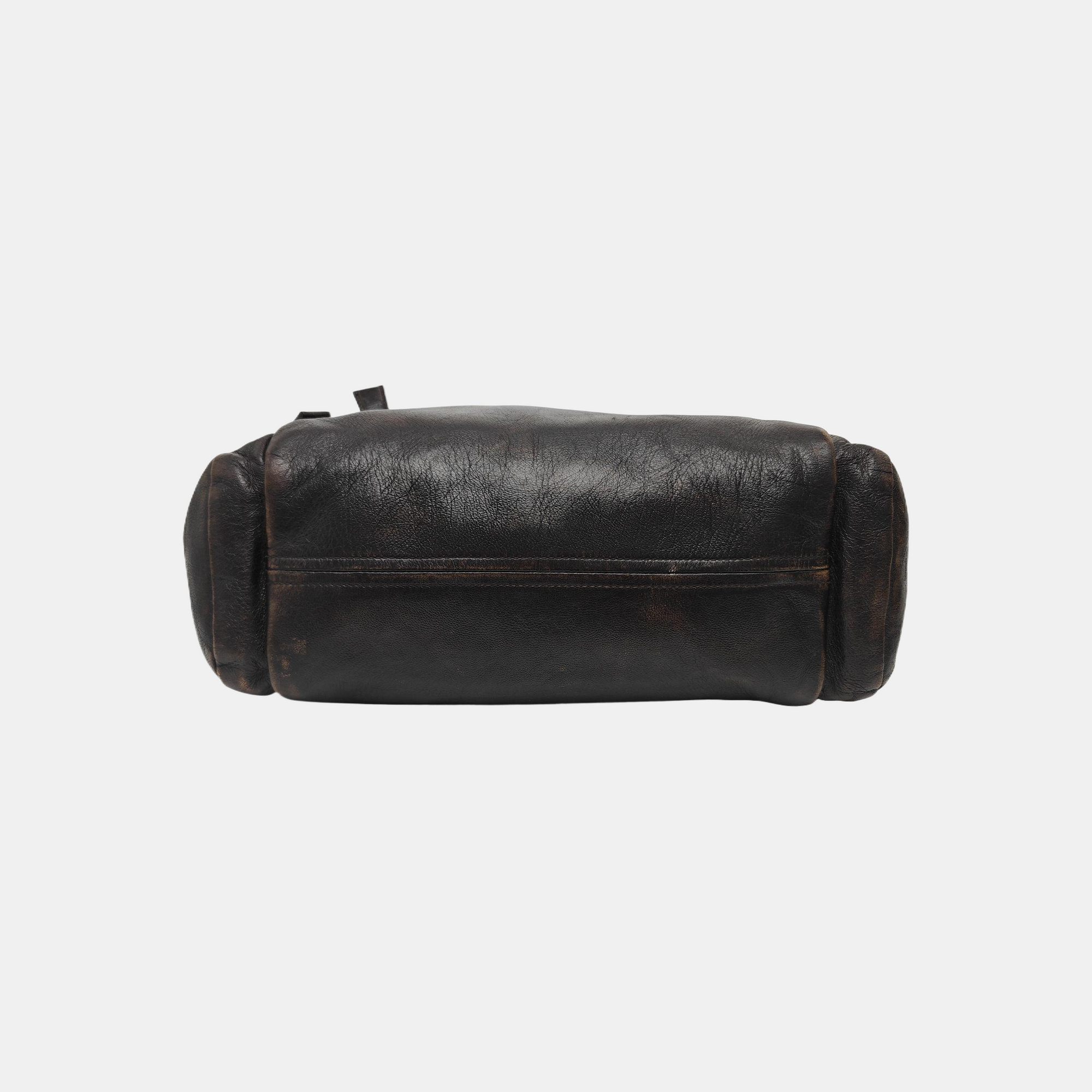 Calfskin Shoulder Bag Brown