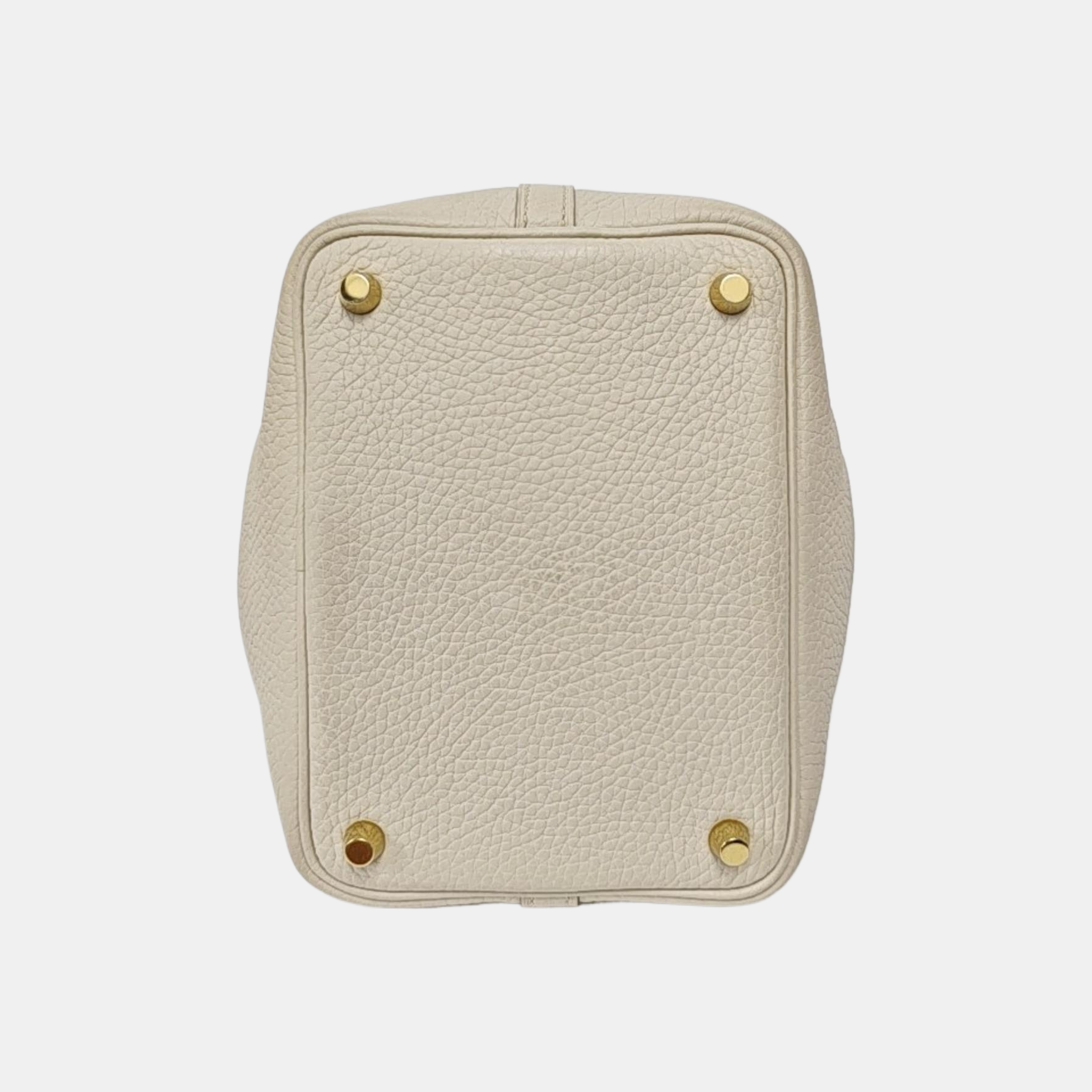 Authenticated pre-owned  Picotin Lock 18 Clemence White - Bucket Bag at Looply