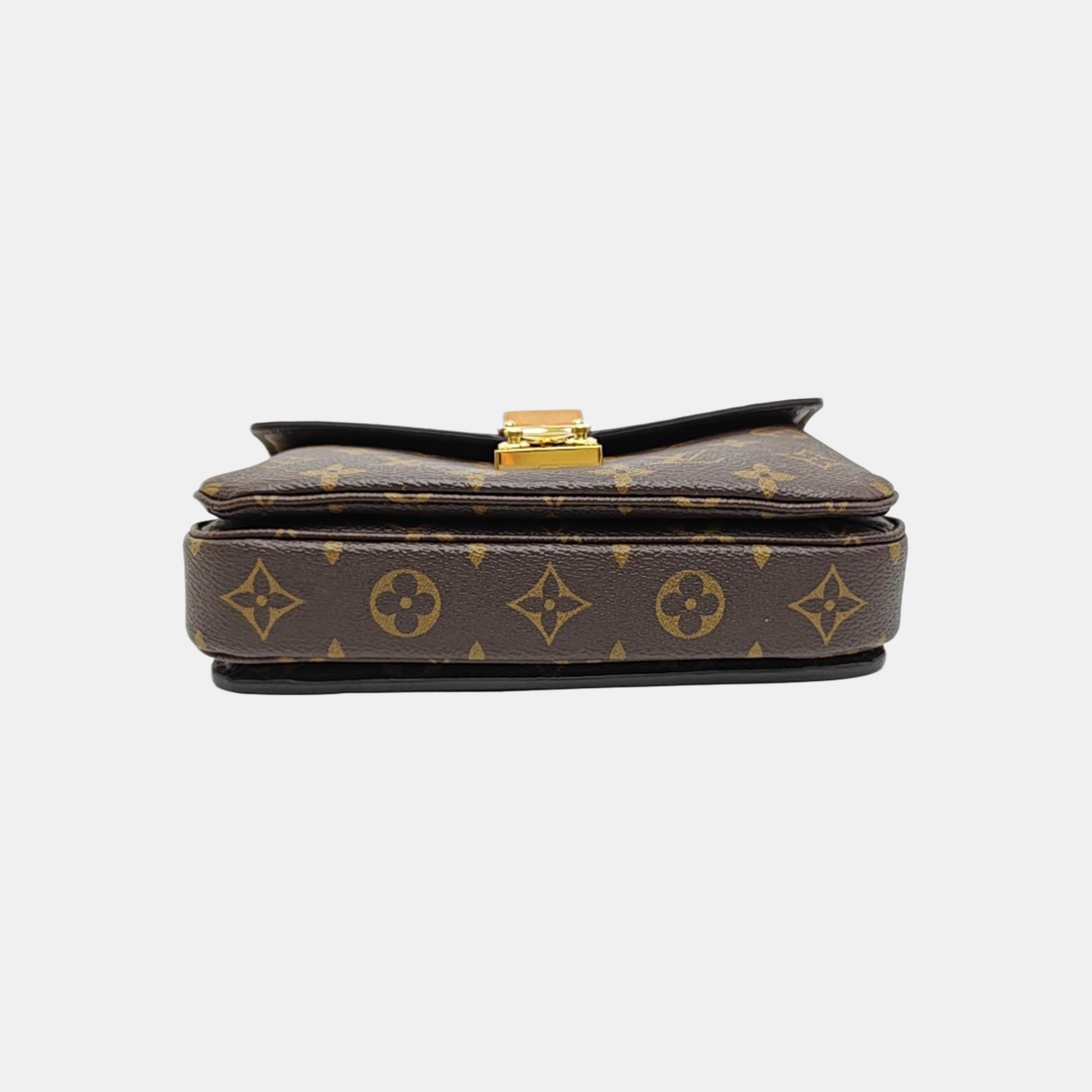 MÉTIS EAST WEST Monogram Coated Canvas Brown