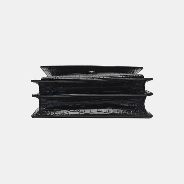 SUNSET Medium Calfskin Black