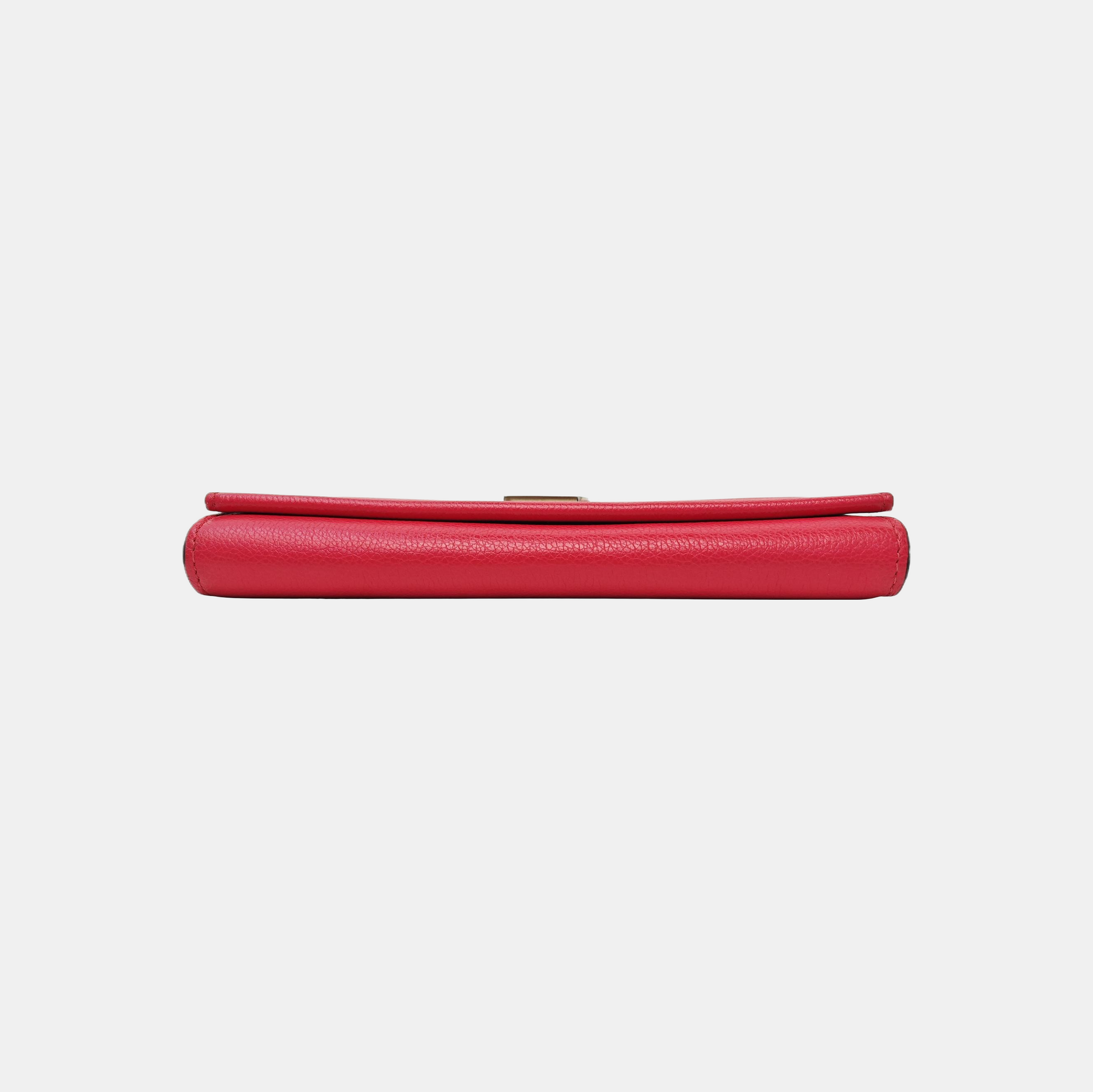 LOCKME BB Calfskin Red Wallet