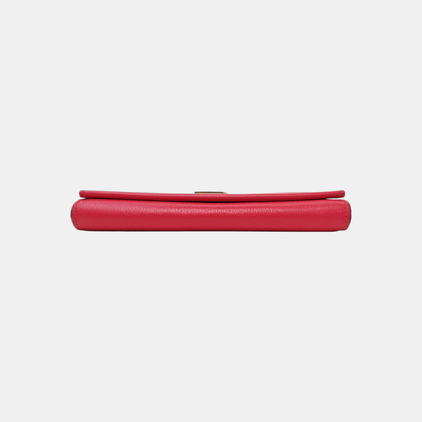 LOCKME BB Calfskin Red Wallet