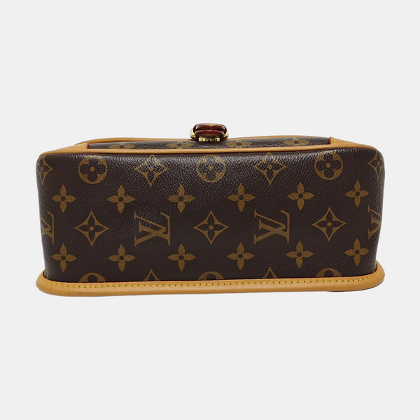 DIANE Monogram Coated Canvas Brown