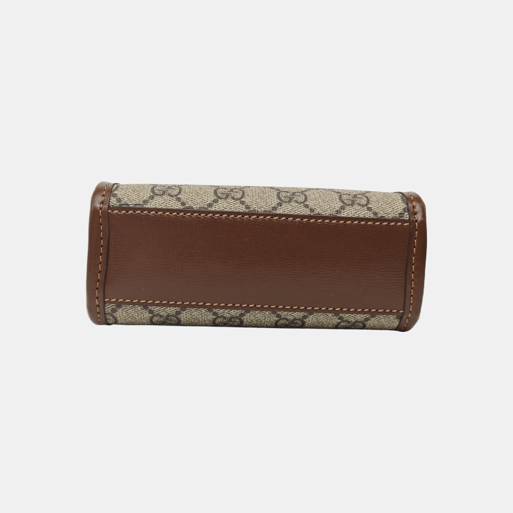 Retro Mini Monogram Coated Canvas Beige