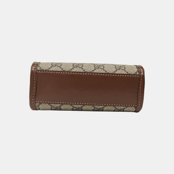 Retro Mini Monogram Coated Canvas Beige
